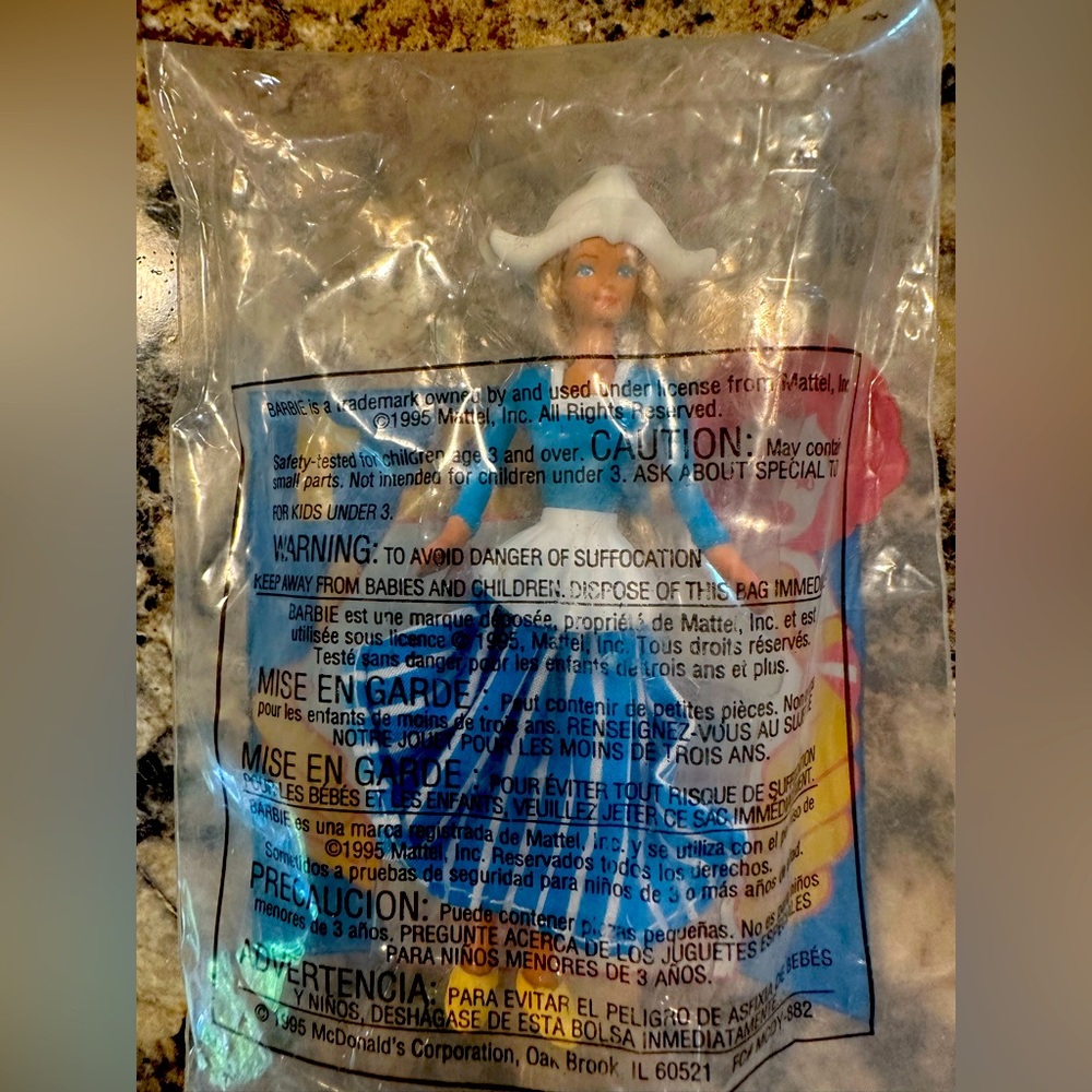 Dutch Barbie Figurine Happy Meal Toy